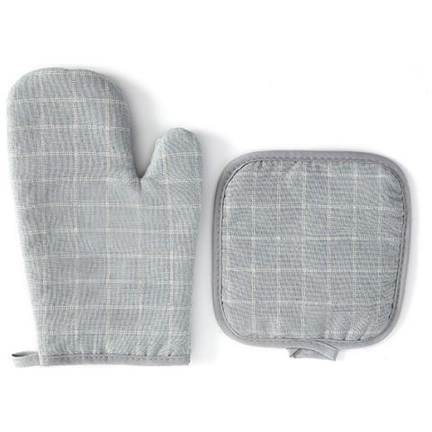 Set Di Guanti E Presine Per Forno A Microonde Da Cucina - Protezione Termica Blue - Foto 1
