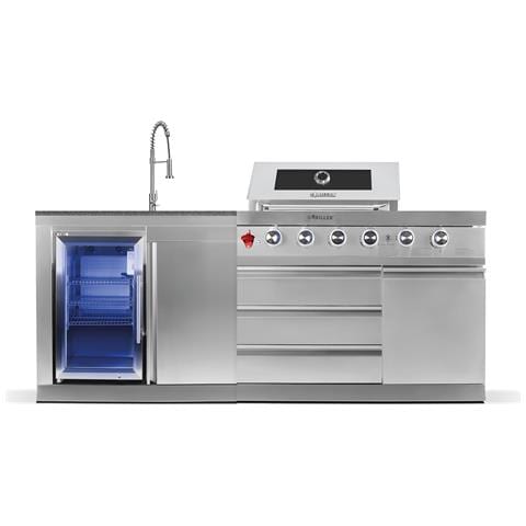 Cucina Da Esterno ® Silverback S1, Barbecue A Gas Con Combinazione Frigorifero /lavello - Foto 1