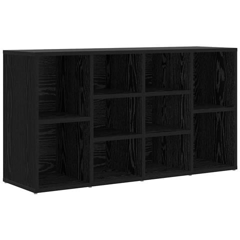 Panca per scarpe con lo scaffale Rovere nero 103 x 30 x 54.5 cm - Foto 1