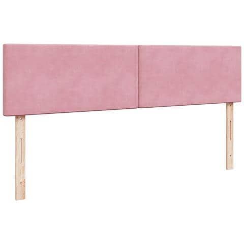 Struttura Letto Pouf con Materassi Rosa 200x200 cm Velluto - Foto 9