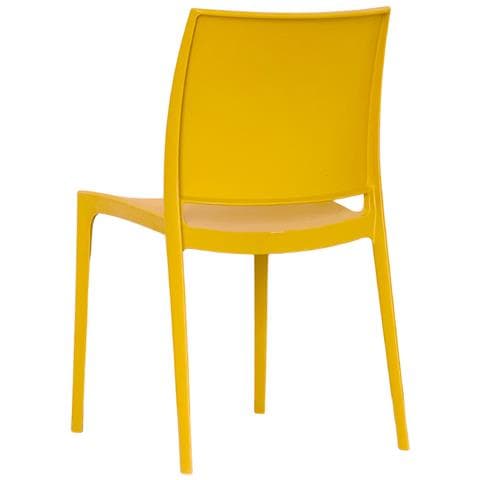Sedia Da Sala Da Pranzo Altea In Plastica Giallo Senape Chiaro Modello Comfort - Foto 5
