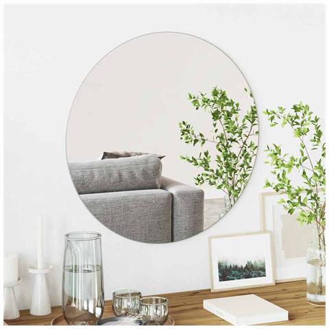 Specchio da parete Ø 60 cm vetro temperato - Foto 2