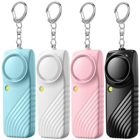 Allarme Di Sicurezza Personale Con Batteria - Portachiavi Con Allarme Di Emergenza Da 130 Db Con Luce Led Pink - Foto 2