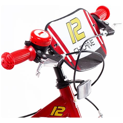 Sch Chicane 12'' - Bicicletta Per Bambini (3-5 Anni), Ruote 12'', Telaio Acciaio, Con Accessori - Colore Rosso - Foto 2