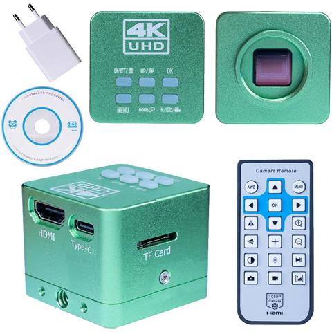 Camera Microscopica Scutum Green Pro Kmsgp-hdmi-usb 4k 16mp - Alta Qualità Immagine | Hdmi /usb, 4k, 16mp | Uso Professionale E Didattico - Foto 1