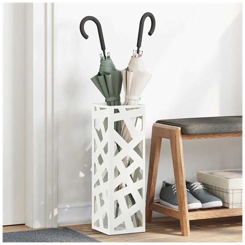 Supporto per Ombrellone Bianco 15.5 x 15.5 x 49 cm Metallo - Foto 2