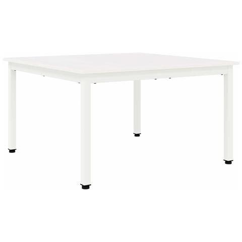 Tavolino da salotto Bianco 80 x 80 x 45 cm Pino massello - Foto 1
