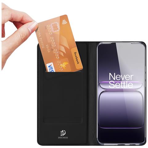 Cover per Ace 5 Racing 5G, OnePlus Nord CE5 5G - Pelle /PU, Nero - Foto 2