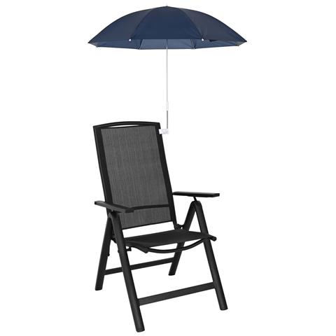 Ombrello con morsetto 2 pcs Blu navy Ø 105 x 86 cm - Foto 2