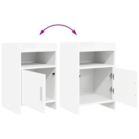 Comodini Bianco 40 x 36 x 60 cm Legno ingegnerizzato - Foto 9