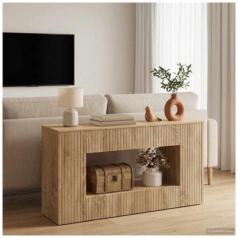Tavolo consolle Rigato Rovere Sonoma 101 x 29 x 74 cm - Foto 2