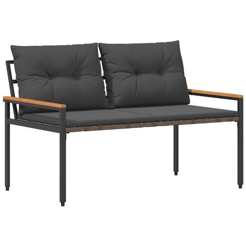 Panchina da esterno 2 -Seater 116 x 67,5 x 72 cm polyrattan - Foto 1