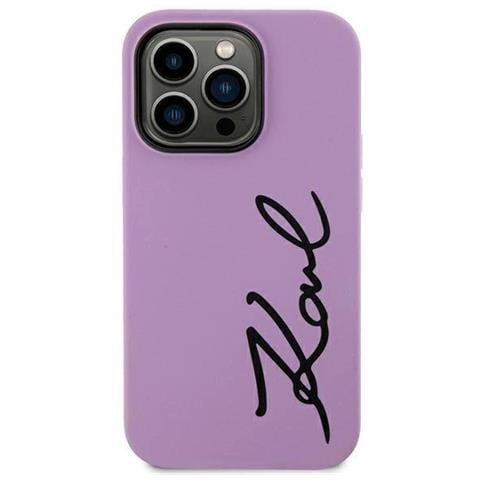 Custodia Karl Lagerfeld Silicone Signature Per Iphone 11 / Xr - Viola - Foto 1