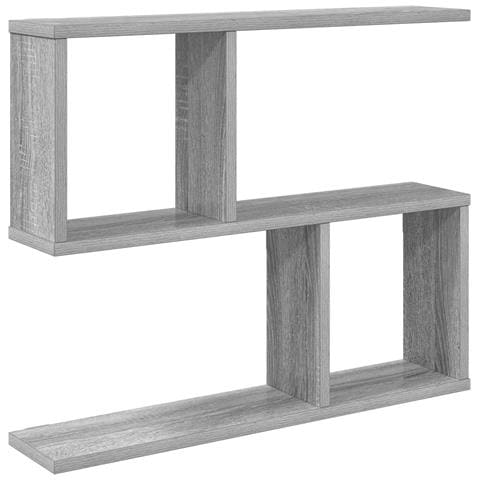 Scaffale da parete Sonoma grigio 60 x 12 x 50,5 cm - Foto 1