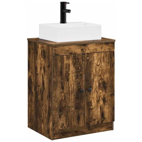 Set di mobili per il bagno Rovere Fumo Legno ingegnerizzato - Foto 1