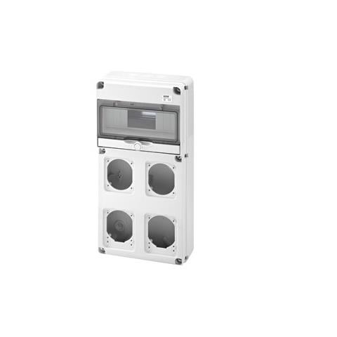 Q Din 10moduli 2 Iec Max 3p+t 16/32a + 2 Iec 16/32a Ip65 - Foto 1