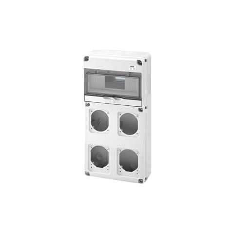 Q Din 10moduli 2 Iec Max 3p+t 16/32a + 2 Iec 16/32a Ip65 - Foto 3