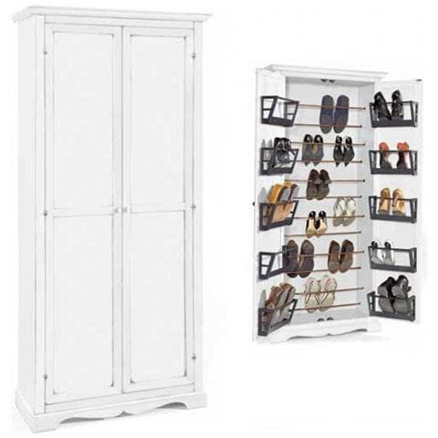 Scarpiera Organizzatore Scarpiera Bianca Scarpiera In Metallo - Foto 10