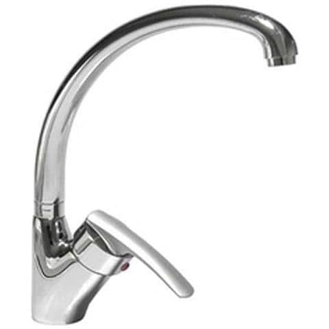 Miscelatore MONOCOMANDO LAVELLO MONOFORO CANNA ALTA PALERMO CROMATO Cromo - Foto 1