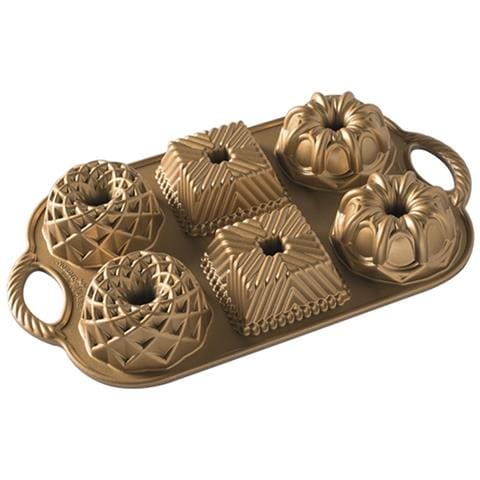 Stampo Antiaderente Per 6 Mini Torte - Geo - Foto 1