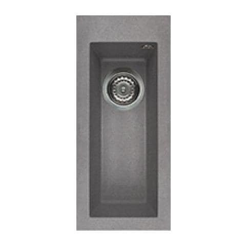 Lavello Quadra 50 Granitek 23x50 cm 1 vasca Colore Grigio Cemento 48 - Foto 1