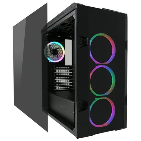 Case 998B Middle Tower ATX / Micro-ATX / Mini-ITX 2 Porte USB 3.0 Colore Nero (Finestrato)  - Foto 2