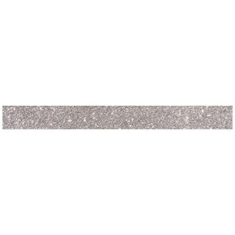 Rayher 59925606 glitter Tape, 15 mm, Rotolo 5 m, Argento - Foto 1