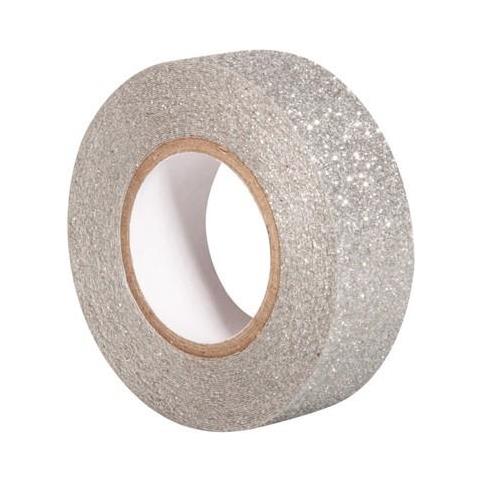 Rayher 59925606 glitter Tape, 15 mm, Rotolo 5 m, Argento - Foto 4