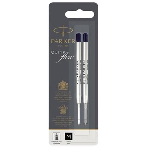 Quinkflow Penna A Sfera Inchiostro Refill Punta Media Nero 2 Pezzi - Foto 1