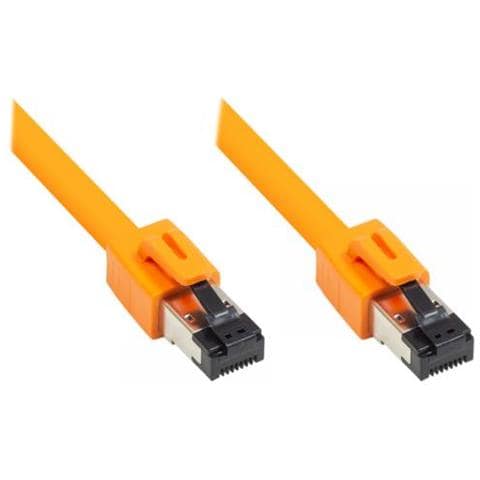 Patchkabel Cat. 8, S / ftp, Pimf, Halogenfrei, 2000mhz, Orange, 1,5m, (8080-015o) - Foto 1