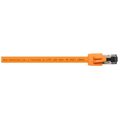 Patchkabel Cat. 8, S / ftp, Pimf, Halogenfrei, 2000mhz, Orange, 1,5m, (8080-015o) - Foto 2