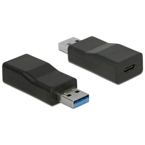 65696 USB 3.1 Gen 2 Type-A USB 3.1 Gen 2 Type-C Nero cavo di interfaccia e adattatore - Foto 1