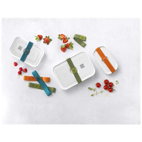 FRESH & SAVE Contenitore per il pranzo Plastica, Silicone Bianco - Foto 2