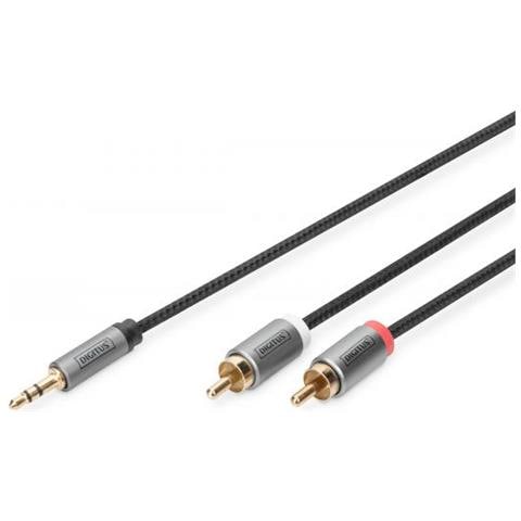 Db-510330-018-s Cavo Audio 1,8 M 2 X Rca 3.5mm Nero - Foto 1