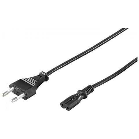 Pe030710 Cavo Di Alimentazione Nero 1 M Spina Di Alimentazione Di Tipo C Accoppiatore C7 (power Cord Cee 7/ - Foto 1