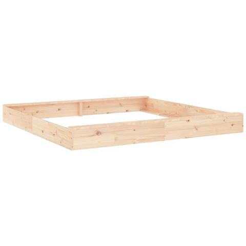 Sabbiera Con Sedute Quadrata In Legno Massello Di Pino - Foto 2