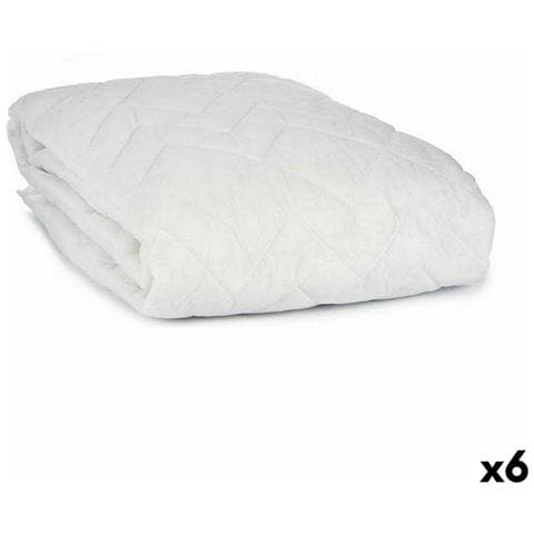 Coprimaterasso Bianco 150 X 190 Cm (6 Unità) - Foto 1