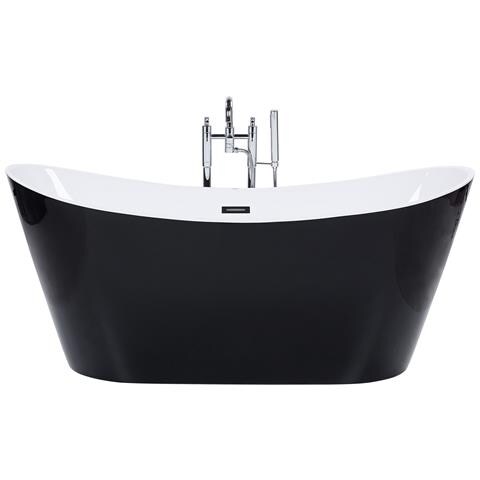 Vasca Da Bagno Freestanding Antigua 150 X 75 Cm Nero - Foto 2
