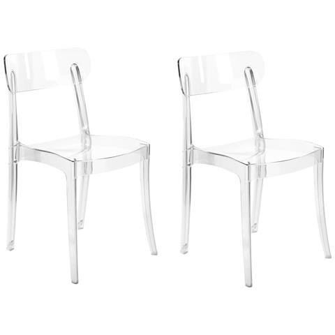 Set Di 2 Sedie Da Pranzo Trasparente Covington - Foto 7