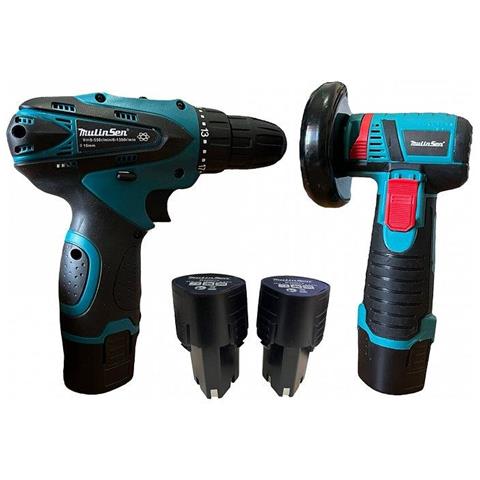 MLS20 Kit 2 in 1 Trapano Avvitatore + Mini Smerigliatrice Flex 76 mm 48V - Foto 4