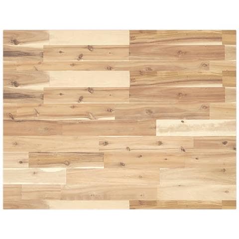 Piano Tavolo Rettangolare 100x60x2cm Legno Massello Di Acacia - Foto 2
