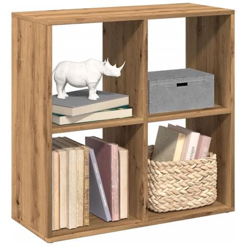 Libreria Divisorio Rovere Artigianale 69,5x29x69,5cm Truciolato - Foto 1