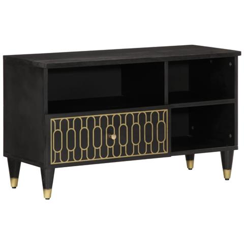 Lusso Casadino - Mobile Porta Tv 80x33x46 Cm In Legno Massello Di Mango - Foto 2