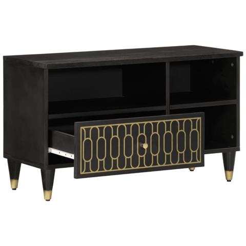 Lusso Casadino - Mobile Porta Tv 80x33x46 Cm In Legno Massello Di Mango - Foto 1