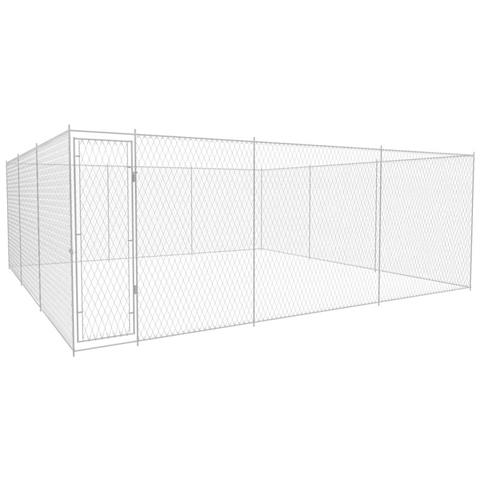 Canile Da Esterno In Acciaio Zincato 570x570x185 Cm - Foto 2