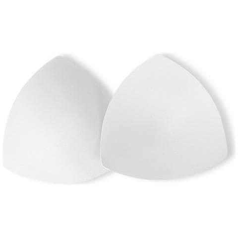 Yz007 Imbottiture Triangolari Per Reggiseno In Spugna Senza Cuciture Bianche Taglia Unica (2 Paia) - Foto 1