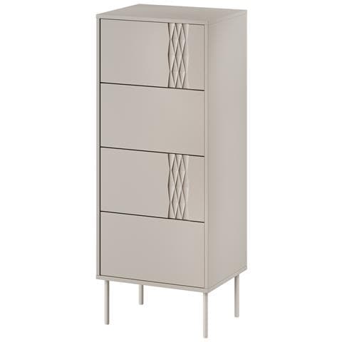 4S TRESSE cassettiera 50x40x125 cashmere opaco - Foto 1