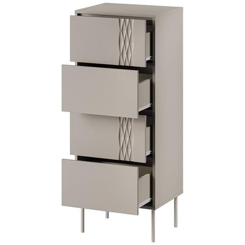 4S TRESSE cassettiera 50x40x125 cashmere opaco - Foto 4