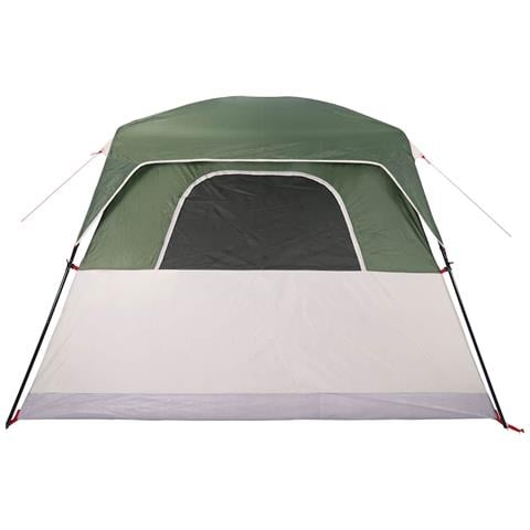 Tenda Familiare Cabina per 6 Persone Verde Impermeabile - Foto 8
