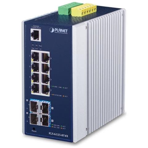 IGS-6325-8T4X switch di rete Gestito L3 Gigabit Ethernet (10/100/1000) Blu, Grigio - Foto 1